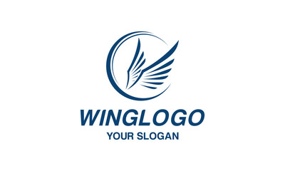 Modern wing logo design vector EPS 10