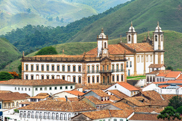 Obraz premium Da Inconfidencia Museum and Nossa Senhora Do Carmo Church, Ouro Preto, Minas Gerais, Brazil
