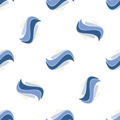 Seamless decorative pattern. Colorful abstract background. Soft light texture. Wavy elements print for web, textile, wallpaper, stationery.