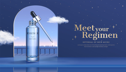 Ad template for beauty product