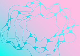 Pink blue fluid baby shower party backdrop design