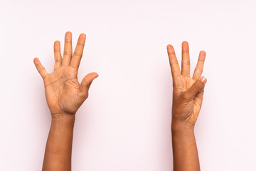 hands counting numbers 
