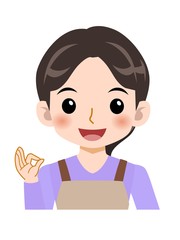 若いきれいな主婦