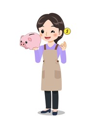 キレイな若い主婦