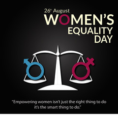 26 August, women's equality day , women's day , poster