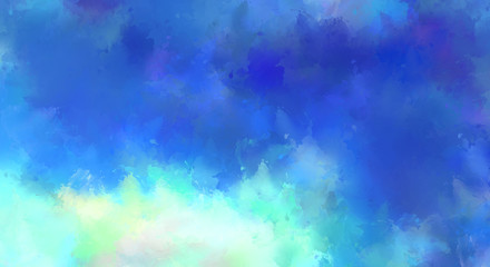 Abstract background of colorful brush strokes. Brushed vibrant wallpaper. Painted artistic creation. Unique and creative illustration.