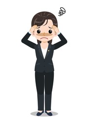 選挙活動中の女性