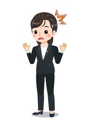 選挙活動中の女性