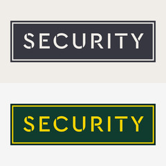 Military Patches. Army Badge. Emblem of Security. Design Elements for Military Style Jackets Shirt and T-Shirts