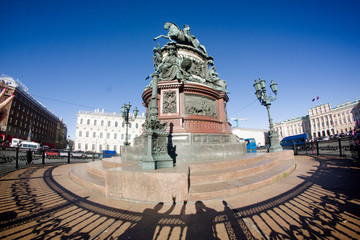 St. Petersburg. Russia. Petersburg architecture. Petersburg statues. Monuments. Summer in St. Petersburg. Travel across Russia.