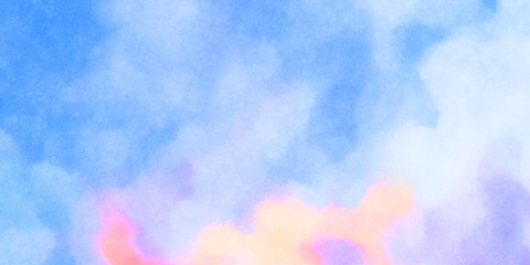 Watercolor painted background. Abstract Illustration wallpaper. Brush stroked painting. 2D Illustration.