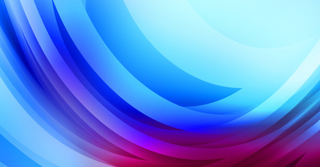 Abstract background with colorful gradient. Vibrant graphic wallpaper with stripes design. Fluid 2D illustration of modern movement.