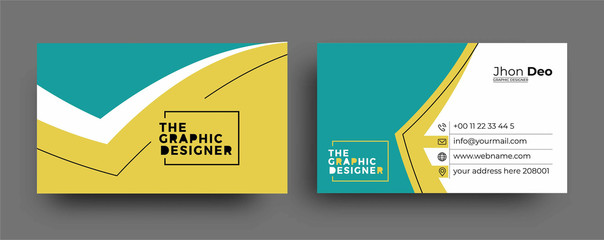 Modern Business Card - Creative and Clean Business Card Template.