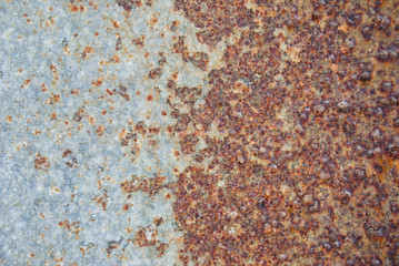 Textura de uma chapa com ferrugem, velho, envelhecido, metal