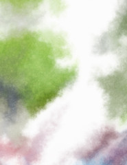 Watercolor painted background. Abstract Illustration wallpaper. Brush stroked painting. 2D Illustration.