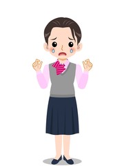 若い受付の女性