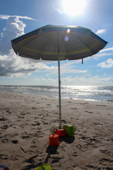 beach, beach umbrella, beach chairs, beach vacation