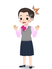 新人の事務職の女性