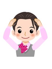 若い事務職の女の子