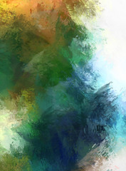 Obraz premium Artistic vibrant and colorful wallpaper.Brushed Painted Abstract Background. Brush stroked painting.
