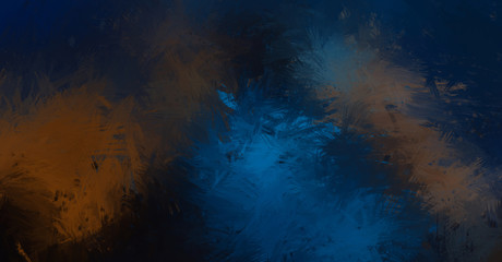 Painted composition with vibrant brush strokes. Textured colorful painting. Paint brushed wallpaper.