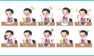 若い事務職の女性