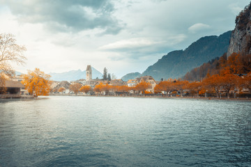 autumn season, Interlaken City, Switzerland