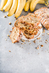 Homemade banana bread