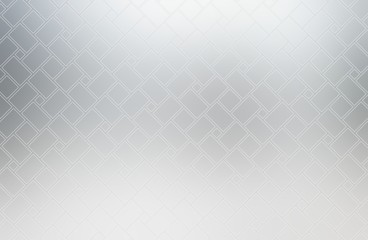 Fototapeta premium Glass matte half transparent mosaic textured background. Light grey minimal irregular pattern.