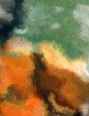 Watercolor painted background. Abstract Illustration wallpaper. Brush stroked painting. 2D Illustration.