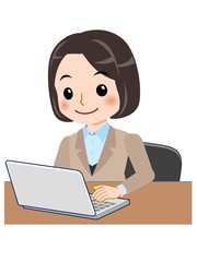 制服を着た女性