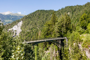 Rheinschlucht, Rhein, Ruinaulta, Fluss, Schlucht, Ilanz, Reichenau, Vorderrhein, Flussbett, Surselva, Wanderweg, Bergstrasse, Graub&uuml;nden, Sommer, Schweiz, Alpen