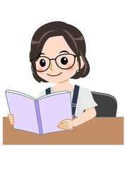 メガネを掛けた若い主婦