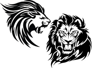 lion head vector