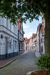 the picturesque and historic old town of the city of Hamelin