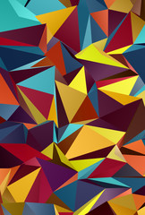 Abstract Low-Poly background. triangulated texture. Design 3d. Polygonal geometrical pattern. Triangular modern style