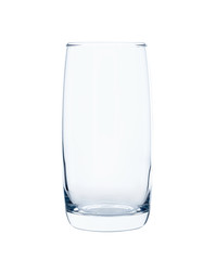 Empty glass isolated on white background.