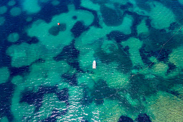 Albanien - Boote, Meer und Landschaften aus der Luft