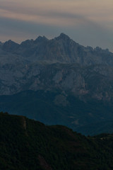 Fototapeta na wymiar Sunrise in the Picos de Europa