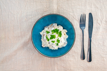Italian chicken and mushroom risotto