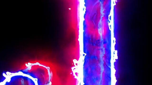 Letter J of English Alphabet. Hot letter for overlay. 4k 3D rendered animation.