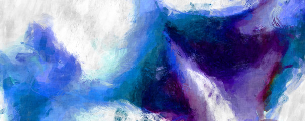 Rough brushstrokes on abstract background. Brush painting. Color strokes of paint. Unique wall art. Modern art on canvas. Colorful contemporary artwork.
