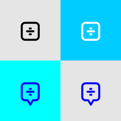 icon square button mobile app vector eps