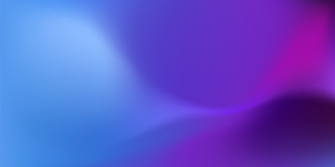 Beautiful purple, pink and blue gradient background. Abstract Blurred violet colorful backdrop. Vector illustration for your graphic design, banner, poster, card or website