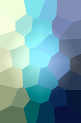 Abstract illustration of blue, green, purple, yellow Giant Hexagon background