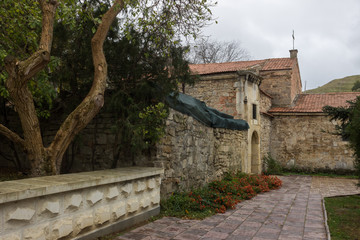 Fototapeta na wymiar Saint Sergius Armenian Apostolic church (Surb Sarkis church), XIV century, Crimea, Feodosia