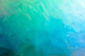 Abstract illustration of blue and green Dry Brush Oil Paint background