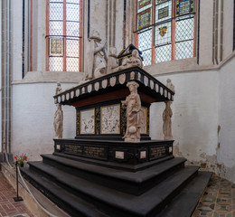 the mausoleum of Duke Christopher of Mecklenburg in the cathedral at Schwerin