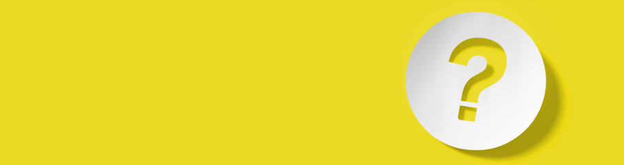 Question mark in front of a red color wall background. Business support concept - 3D Rendering.