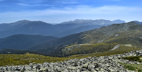 Panoramic view of the Sierra de Guadarrama